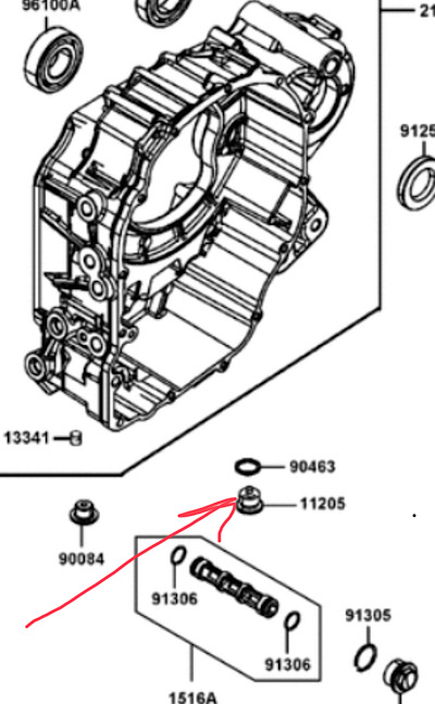 Magnetische Schraube im Ölkreislauf AK550